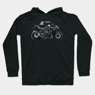 Kawasaki Z H2 20 black, sl Hoodie